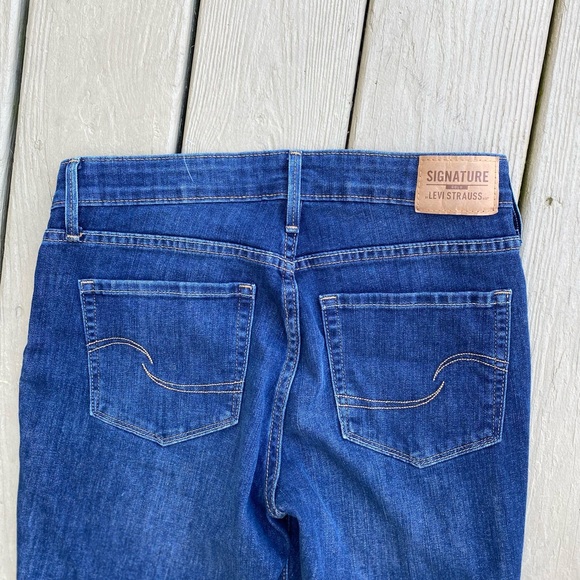 Levi’s - Woman’s SIGNATURE GOLD maternity blue denim skinny jeans, Size: SP - Picture 4 of 8